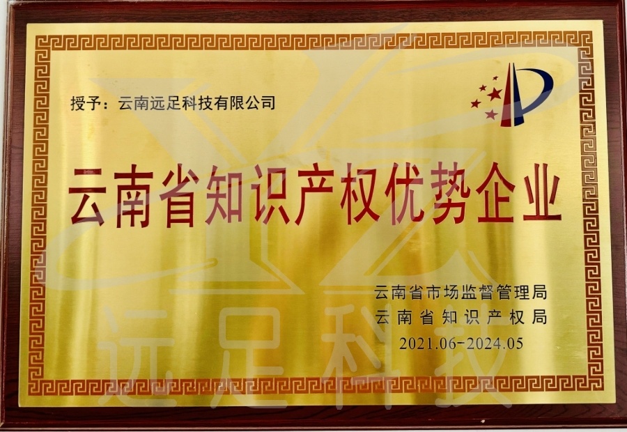 雲南(nán)省知(zhī)識産權優勢企業(yè)